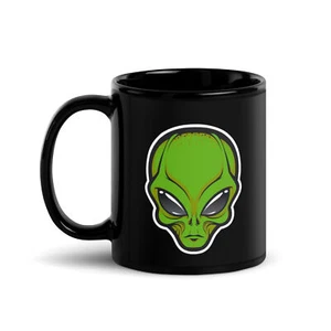 ALIEN HEAD Kaffee/Teebecher 11 Unzen Tasse ( UFO, SPACE, ) - Bild 1 von 3