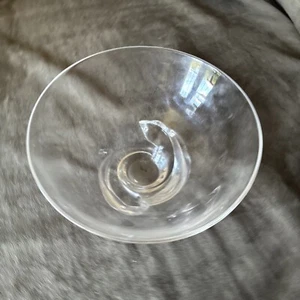 Steuben Crystal Glass Spiral Twist 7" Candy Bowl Designed By Donald Pollard Dish - Picture 1 of 5