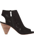 Women's Vince Camuto Elison Bootie Sandals Heels Shoes Leather Suede 7.5 Black