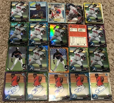 (34) Atlanta Braves auto autograph parallel RC lot Gold Green Purple Orange - Image 1 of 2