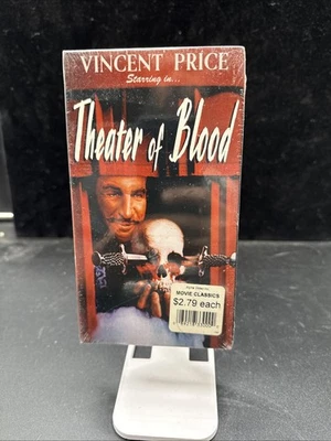 Theater of Blood VHS Tape Horror Movie Rated R Vincent Price 1970's - Image 1 of 3
