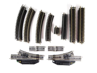 Trix Express H0 Tracks Bundle 44 Pieces Straight Curved Switch Buffer Block - Image 1 of 3