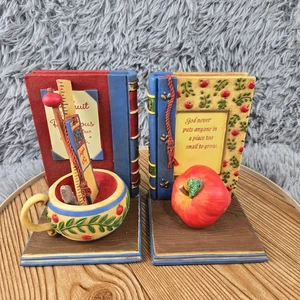Sierra Gift Company HG-380 Apple Devotional Bookends Set - Picture 1 of 10