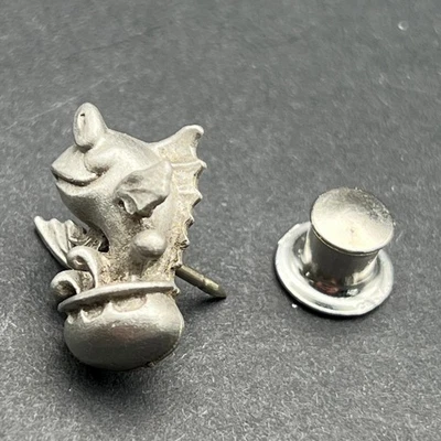 Vintage Jumping Fish Tie Tack Pewter Tone Lapel Hat Pin - Image 1 of 4