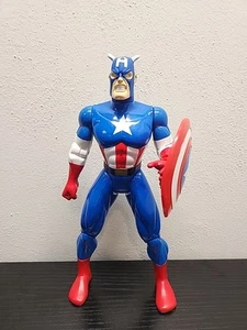 Vintage 1997 ToyBiz Marvel Universe Captain America 10" Action Figure Toy Biz - Picture 1 of 6