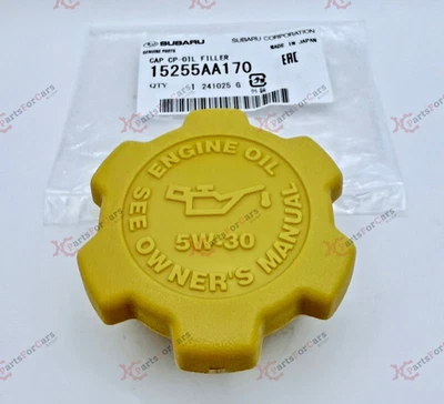 OEM 2003-2021 Subaru Oil Filler Cap Legacy Outback Forester STi + NEW 15255AA170 - Image 1 of 4