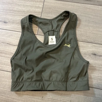 Tracksmith Sports Bra  Running Racerback Athletic Gym Workout Green Size Small - Image 1 of 4
