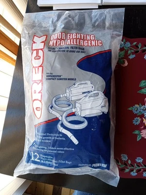 Bolsas para aspiradora Oreck Housekeeper Compact PKBB120F selladas 12 bolsas de filtro Foto 1 de 4