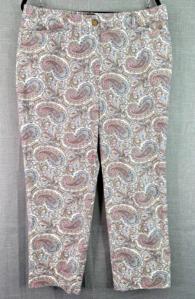 Pantalones cortos Talbot's Perfect para mujer talla 12 rosa tostado estampado cachemira Foto 1 de 4