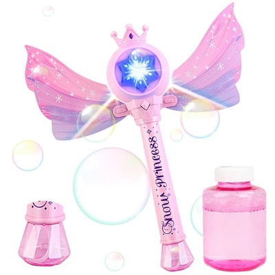 Kinder Seifenblasenmaschine Seifenblasenpistole Bubble Maschine Feenstab NEU - Bild 1 von 4