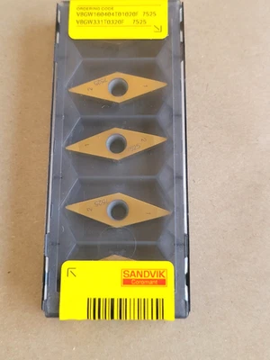 SANDVIK COROMANT VBGW 331 T0320F 7525 V-DIAMANTE (5) PIEZAS. Foto 1 de 2