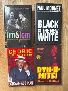 Black Comedy Book Lot Paul Mooney Tim&Tom Jimmy Walker Cedric Entertainer Signed - Picture 1 of 3