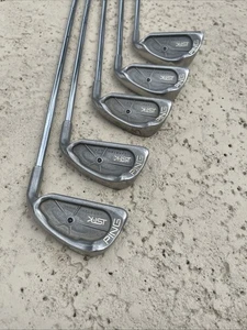 Vintage Ping ISI K Irons Set 3,4,5,6,9 Black Dot (Steel JZ ) Golf Clubs - Picture 1 of 11