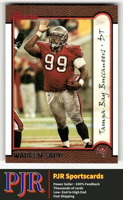 Warren Sapp 1999 Bowman #29 Tampa Bay Buccaneers - Image 1 of 2
