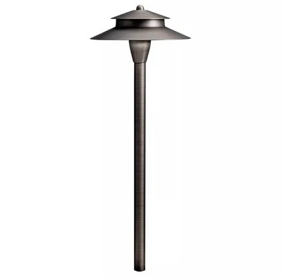 Kichler Low Voltage 8.5 in Missionary Style Path Light -T3 Bulb, LED, 12V - Image 1 of 2