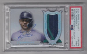 2024 TOPPS DYNASTY JULIO RODRIGUEZ AUTO AUTOGRAPH PATCH SILVER /5 PSA 9 MARINERS - Bild 1 von 1
