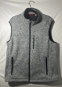 Orvis Vest Sweater Fleece Jacket Full Zip Gray Outdoor Hiking Men's Size XL - Picture 1 of 6