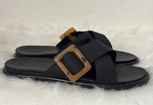 OLUKAI La’i Slide Sz 8 Black Water Resistant Slip On Sandals - Picture 1 of 7