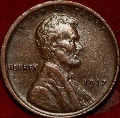 1917 Philadelphia Mint Copper Lincoln Wheat Cent - Image 1 of 2
