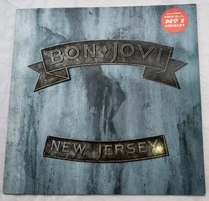 BON JOVI "NEW JERSEY" 1988 VERTIGO UK VINYL LP W/ HYPE STICKER - Picture 1 of 3
