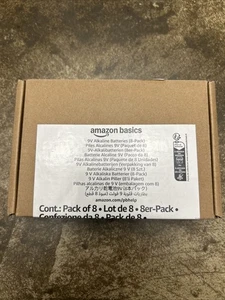 Batería alcalina diaria AmazonBasics 6LR16-8PK 9 voltios 8 piezas - Imagen 1 de 2