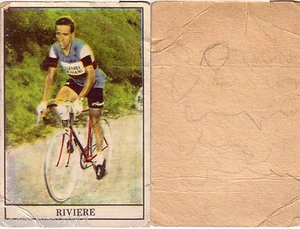 FIGURINA CARTONATA CICLISMO CYCLING CYCLISME RIVIERE, DISCRETA, (PIEGHE) B156 - Imagen 1 de 1