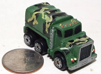 Small Micro Machine Military US Army 6X6 Cargo Truck in Jungle Green Camo - Image 1 of 3