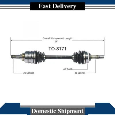Conjunto de eje CV trasero izquierdo articulación CV para Toyota MR2 Spyder 2003 2004 2005 Foto 1 de 3