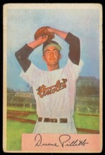 1954 BOWMAN DUANE PILLETTE BALTIMORE ORIOLES #133 VG