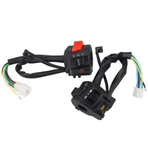 Links+Rechts Motorrad 7/8'' 22mm Lenker Horn Blinker Licht Hupe Steuer Schalter - Bild 1 von 11