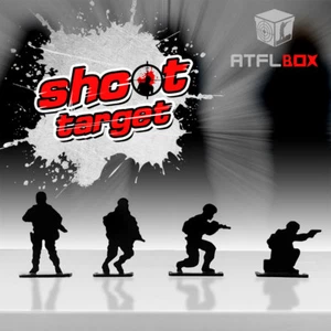 Human-like Soldier BB Gun For Steel Shooting Target Furnishings Spinner Target - Picture 1 of 4