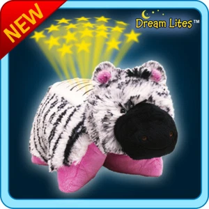 Autentico Cuscino Animali Rosa e Bianco Zippity Zebra Dream Lites Giocattolo Regalo - Foto 1 di 1