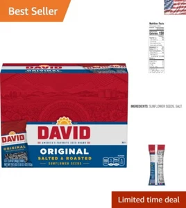 Semillas de girasol DAVID ceto-friendly - 12 paquetes de 1,625 oz, bocadillo rico en proteínas - Imagen 1 de 12