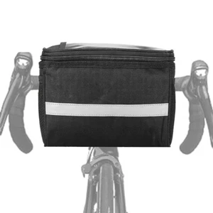 Manillar de bicicleta al aire libre barra transversal bolsa delantera impermeable bicicleta cesta marco bolsa - Imagen 1 de 8