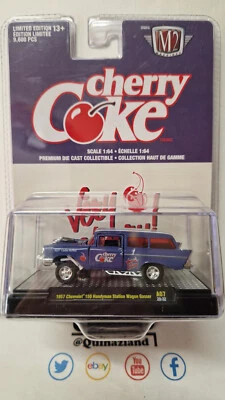 M2 Machines 1957 Chevrolet 150 Handyman Station Wagon GASSER CHERRY Coke (NG81) - Bild 1 von 4
