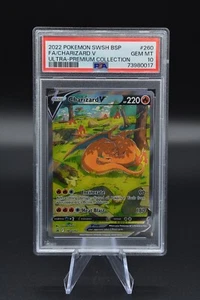 2022 Pokemon Swsh Promo 260 Full Art/Charizard V PSA 10 - Picture 1 of 2