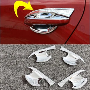ABS Chrome Door Handle Bowl Cover Trim 4pcs for Kia Forte K3 Cerato 2019-2022 - Picture 1 of 6