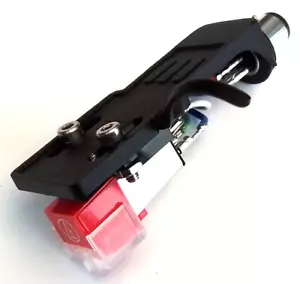 Black Headshell + Audio Technica Cartridge Stylus For Dual DT250 Turntables - Picture 1 of 5