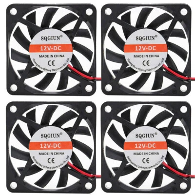 2/4STK 60mm Lüfter Gehäuselüfter 5V 12V 24V für PC Computer leise 60x60x10mm DEC - Bild 1 von 4