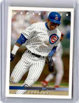 1993 Upper Deck Sammy Sosa Basseball Card Chicago Cubs #127 - Image 1 of 2