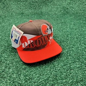 New Vintage Cleveland Browns Football 1990's Logo 7 Snapback Hat NFL Rare Cap - Picture 1 of 10