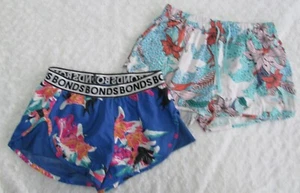 Bonds Women’s 2 x pairs Blue Floral Board Shorts size S both are new - Picture 1 of 11