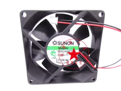 1PC SUNON KDE2408PTV3 8025 24V 1.0W 8CM Dual Ball Inverter Cooling Fan - Image 1 of 2