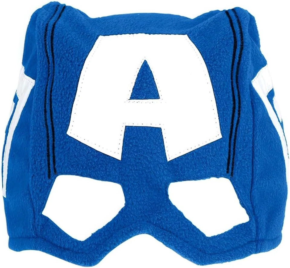 Máscara de tela Capitán América Marvel Vestido de fantasía Halloween Niño Disfraz Accesorio Foto 1 de 1