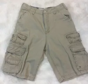 Plugg Jungen junge Herren Größe 16 khaki Cargoshorts abgenutzt - Bild 1 von 8