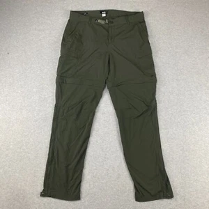 Rei Co-Op Sahara Convertible Hose Damen 14 Grün Relaxed Cargo Zip Off Wandern - Bild 1 von 19