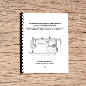 Alfa 1920 Computerized Lockstitch Sewing Machine Instruction Manual Reprint Comb - Picture 1 of 7