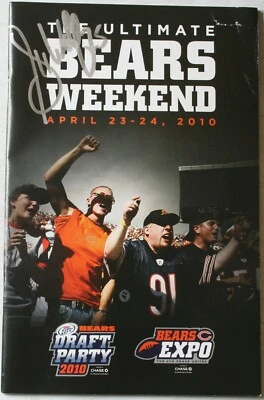 2010 Garrett Wolfe Signed Chicago Bears Draft Party Expo Program Auto - Image 1 of 3