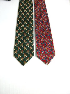 2 X Cravatte Ties Seta Silk The Convent Garden Royal Originali - Picture 1 of 6