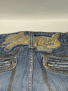 HANNAH MONTANA Secret Star Youth Girl's Bermuda Shorts Stretch Denim size 14 - Picture 1 of 10